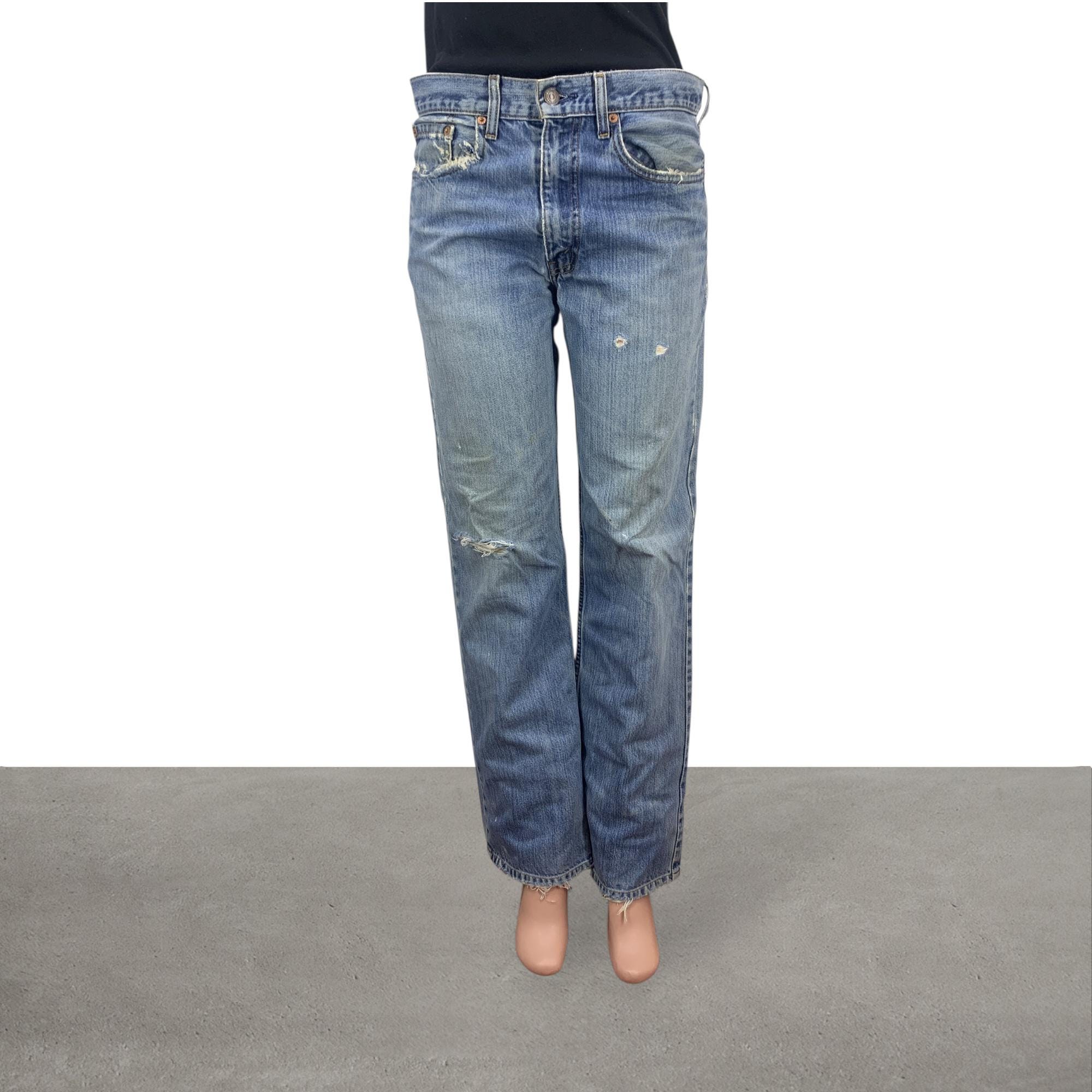 Vintage Levi's 508 Jeans: 90s Loose Fit Distressed Denim, W32 - Etsy
