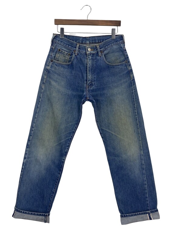 Jeansy Levi's 502 Selvedge z lat 90. | Surowy denim, wyprodukowane