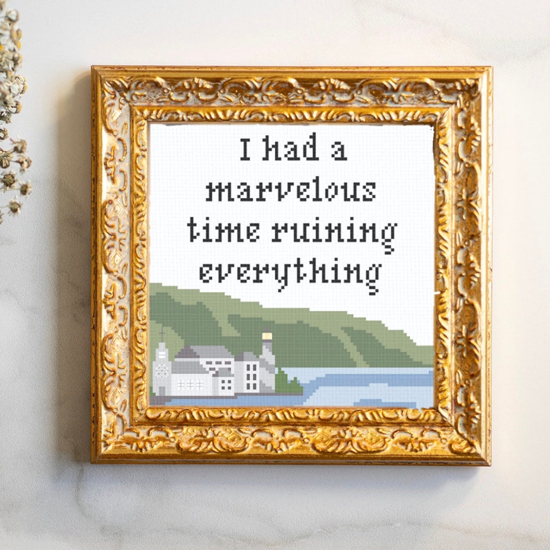 I Had a Marvelous Time Ruining Everything Taylor Swift Cross Stitch
