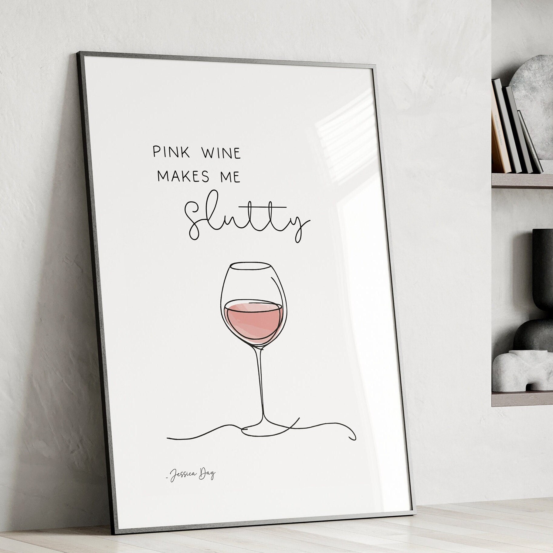 New Girl Print Alcohol Wall Art New Girl TV Show New Girl poster New Girl Print Jess Day Quote Instant Download