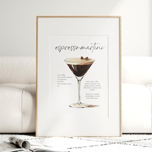 Espresso martini print