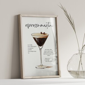 Espresso martini wall art
