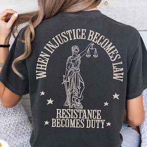Feminist Comfort Colors Shirt: RBG Women&#39;s Rights Tee
