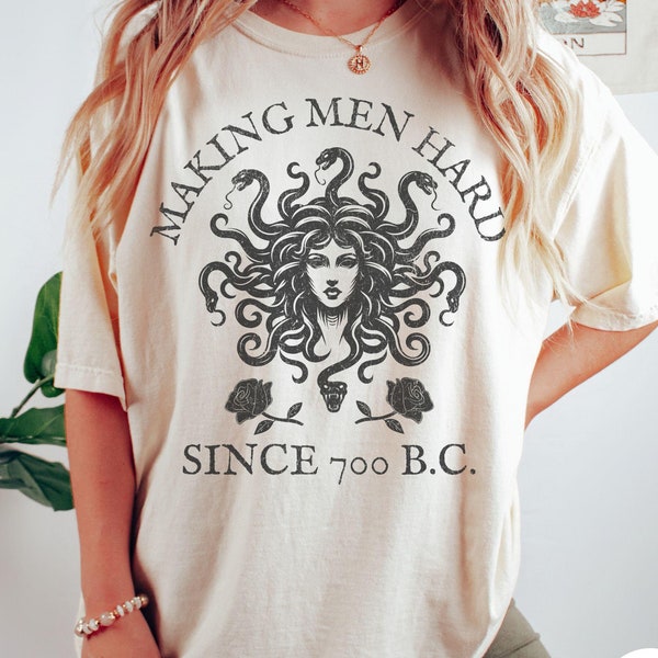 Medusa Comfort Colors T-Shirt: Greek Mythology, Feminine Rage