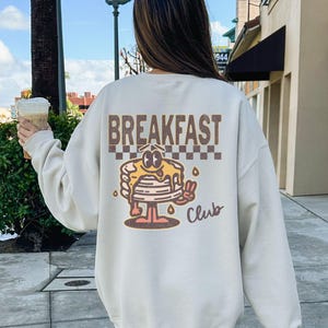 Retro Breakfast Club Sweatshirt: Distressed Vintage Style