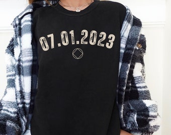 Custom Soberversary Comfort Colors Shirt: NA Sobriety Gift