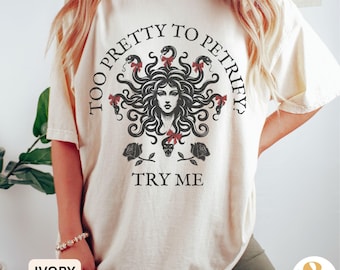 Medusa Comfort Colors T-Shirt: Greek Mythology Feminist Tee