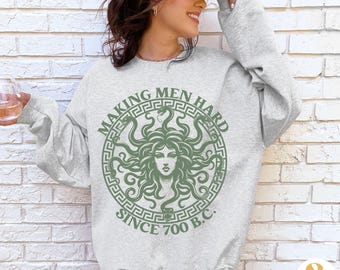 Medusa Sweater Greek Mythology Sweatshirt for Feminine Rage Women's Rights Stone The Patriarchy