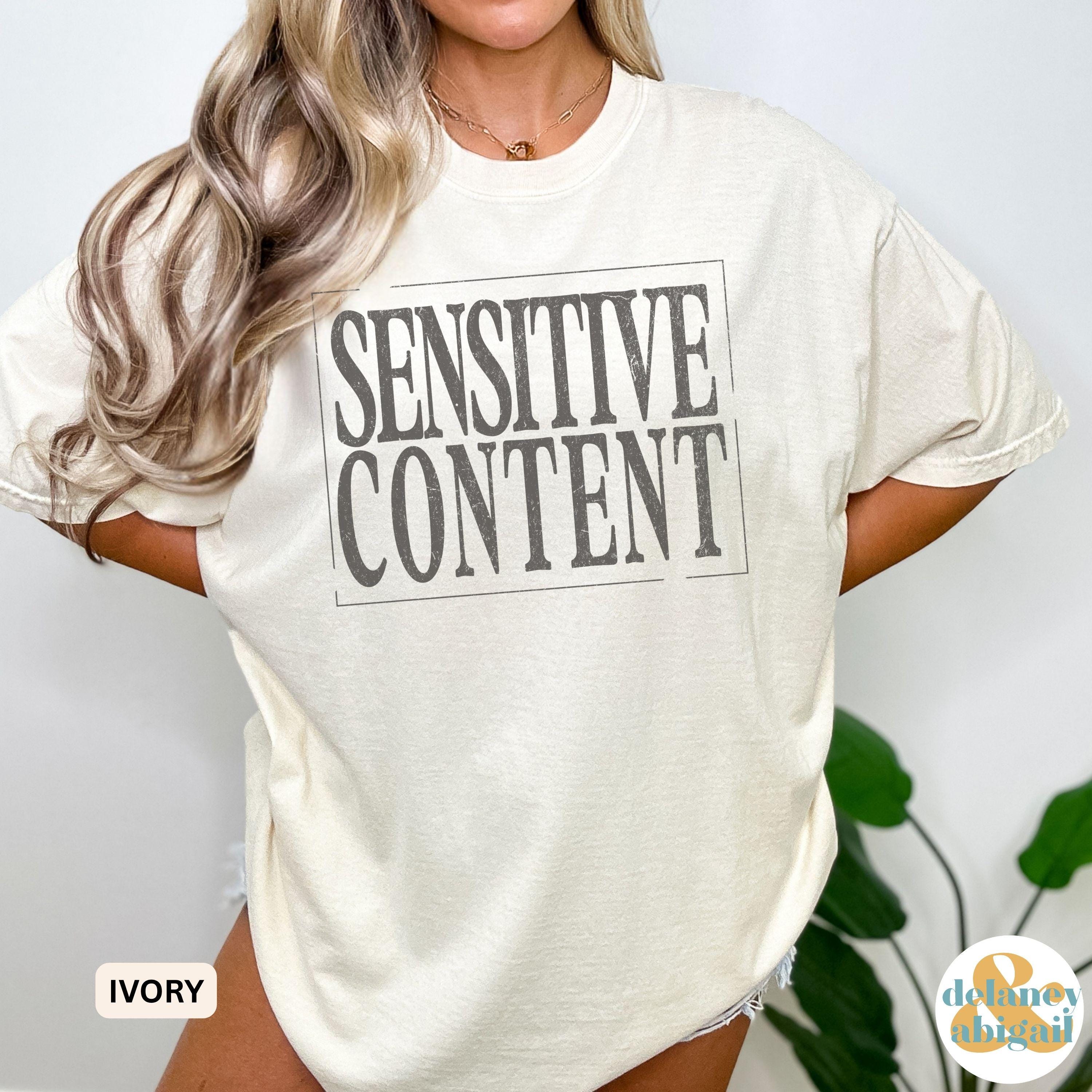 Sensitive Content Shirt - Etsy