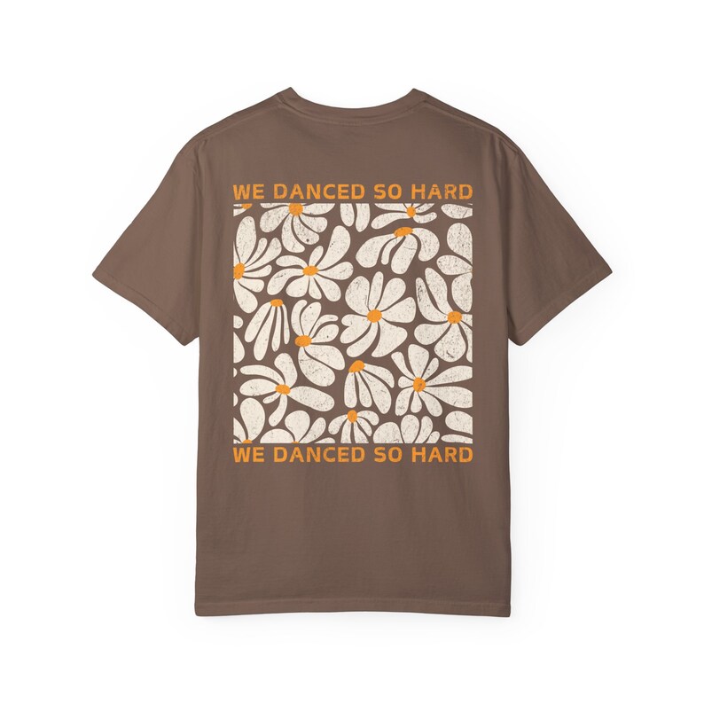 Floral Rave Shirt: We Danced So Hard, EDM Festival Outfit Delilah House Music Espresso