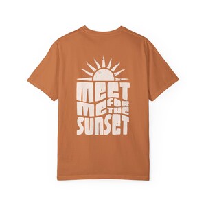 Meet Me For The Sunset Shirt - Comfort Colors Graphic Tee Yam