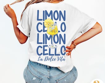 Limoncello La Dolce Vita Shirt: Amalfi Coast Comfort Colors Crewneck