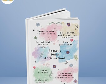 Personalized Affirmation Journal: Funny Motivational Hardcover Notebook