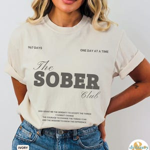 Custom Sober Birthday Shirt Soberversary Shirt Custom Sober Days Shirt Sober Club Comfort Colors Normalize Sobriety