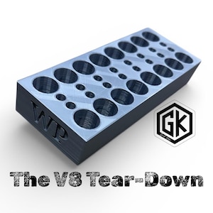 The V8 Tear-Down Tray by GoodKaps | Engine Parts Organizer | V8 Engine Rebuild Tool | Mechanic Garage Organizer