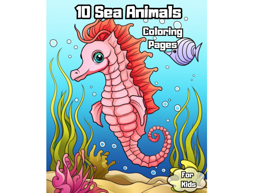 10 Sea Animal Printable Coloring Pages: Dive into an Underwater Adventure