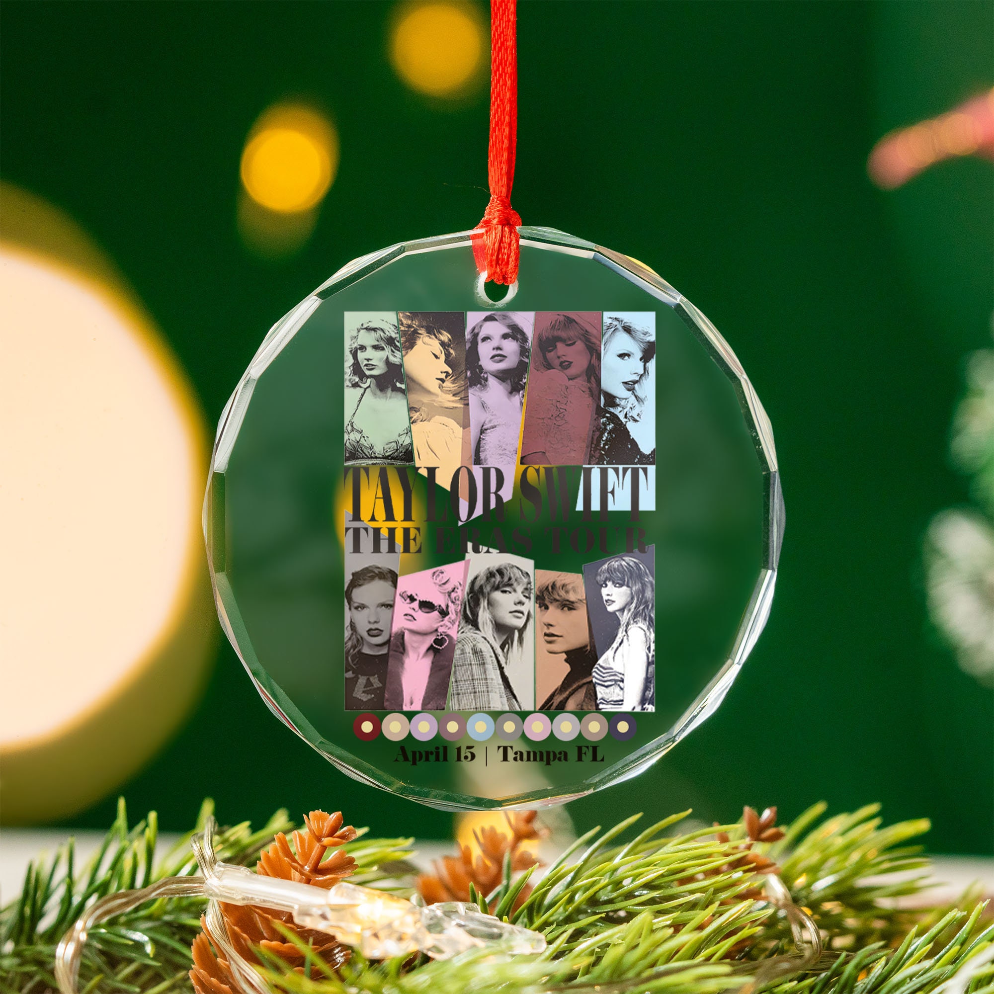 Eras Tour Glass Ornament, Taylo version The Eras Tour Ornament sold by ...