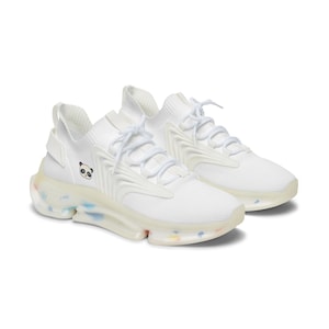 Women&#39;s PandaMania White Mesh Sneakers