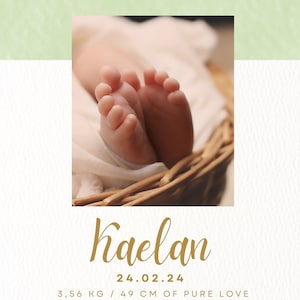 Beige Baby Keepsake Digital Print