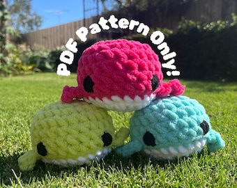 スクイーズクジラのかぎ針編みパターン