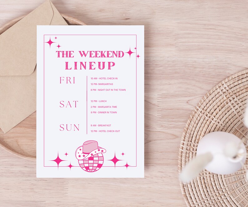 Last Hoe Down Bachelorette Invitation and Itinerary Nash Etsy Last Hoe Down Bachelorette Invitation and Itinerary Nash Etsy