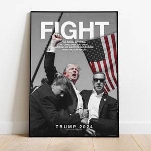 Trump 2024 Cartel imprimible Lucha