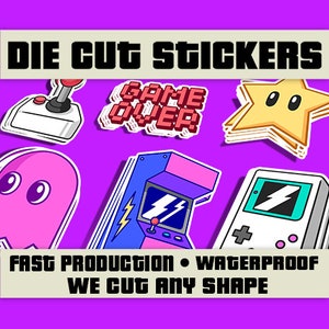 Custom Vinyl Stickers / Die Cut Stickers / Logo / Free Proof & Fast Shipping