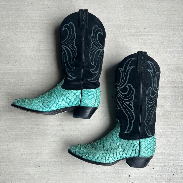 fish skin boots