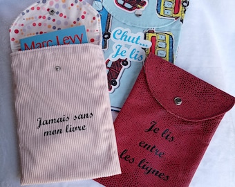 Book sleeve, paperback book bag, pencil case