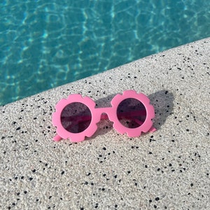 Kids Flower Sunglasses Plain