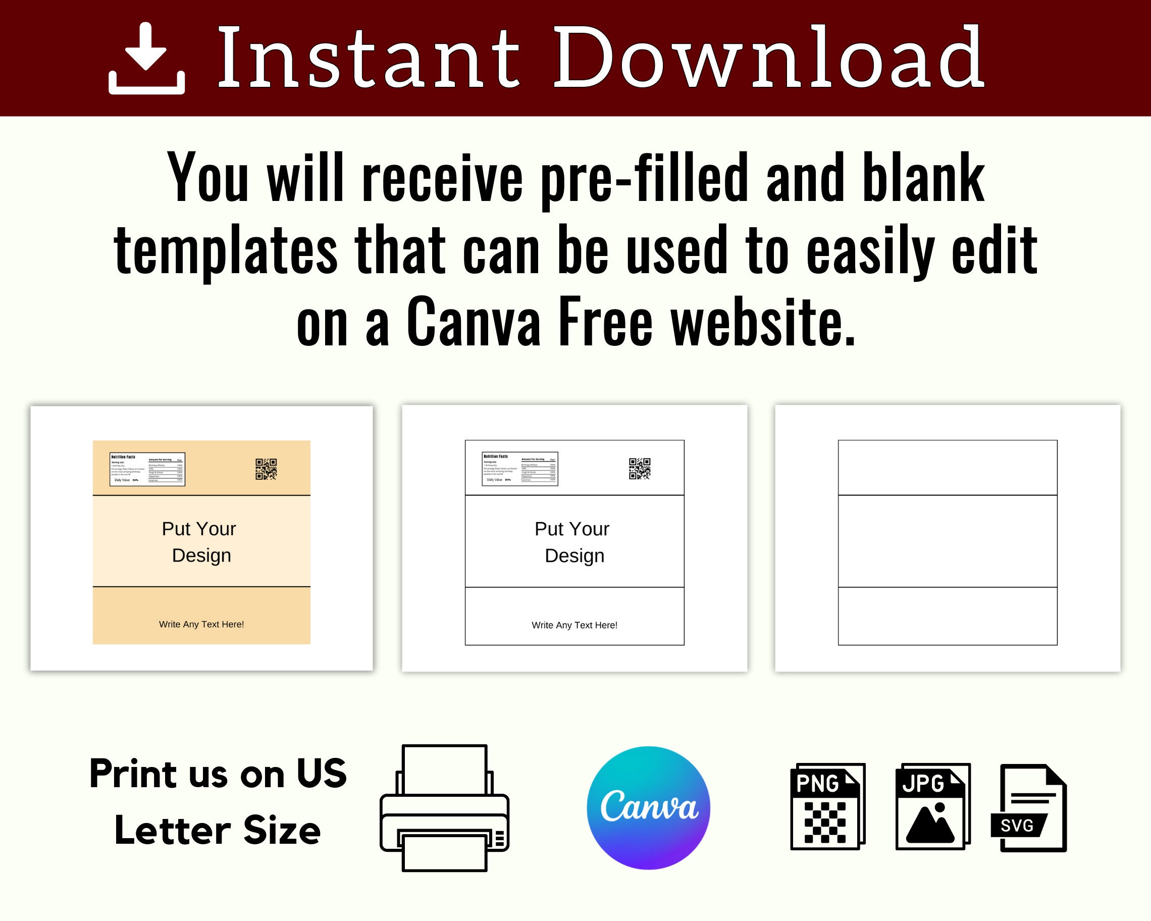 Skittles Wrapper Template Blank Skittles Candy Wrapper Label - Etsy