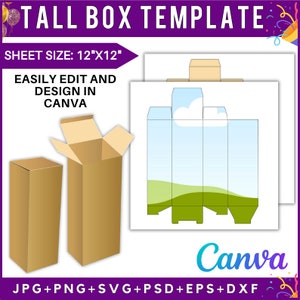 Geschenkbox Vorlage, Geschenkbox Vorlage, Geburtstag Geschenkbox, Geschenkbox Vorlage, Party Favor Box Vorlage, Geschenkbox Vorlage, Geschenkbox Vorlage