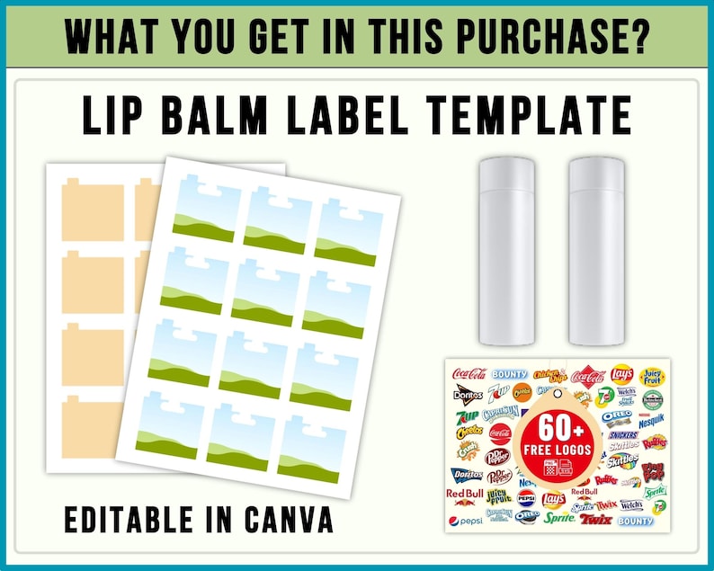 Lip Balm Labels Template Lip Balm Label chapstick Label Lip Balm Wrap Lip Balm Labels Template Lip Balm Label chapstick Label Lip Balm Wrap