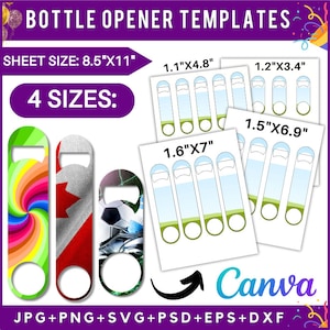 Bottle Opener Bundle, Beer bottle Opener Template, Bottle Opener Template Svg, Bottle Opener Template, Stainless Steel Bottle Opener Mockup