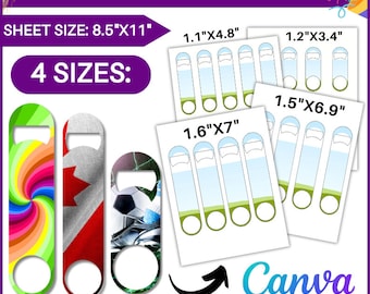 Bottle Opener Template Bundle, SVG, PNG, JPG (Digital Download)