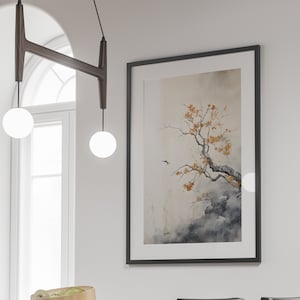 Japandi Wall Art Print | Wabi Sabi Wall Art | Neutral Wall Art | Living Room Art | Japandi Decor | Wabi Sabi Decor | Minimalist Wall Art
