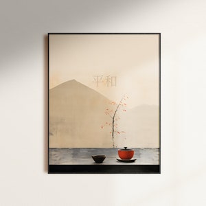 Minimalist Wabi Sabi Wall Art | Japanese Wall Art | Zen Wall Art | Japandi Wall Art | Decor Print Design | Wabi Sabi Wall Art | Japanese Art