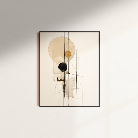 Wabi Sabi Abstract Art Print | Japandi Zen Decor (Digital Download)