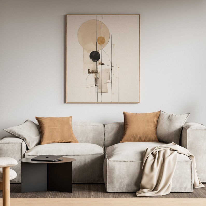 Japanese wall art design in a frame