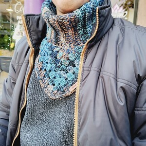 Pattern Complete Tutorial Crochet Collar Scarf imagen 8