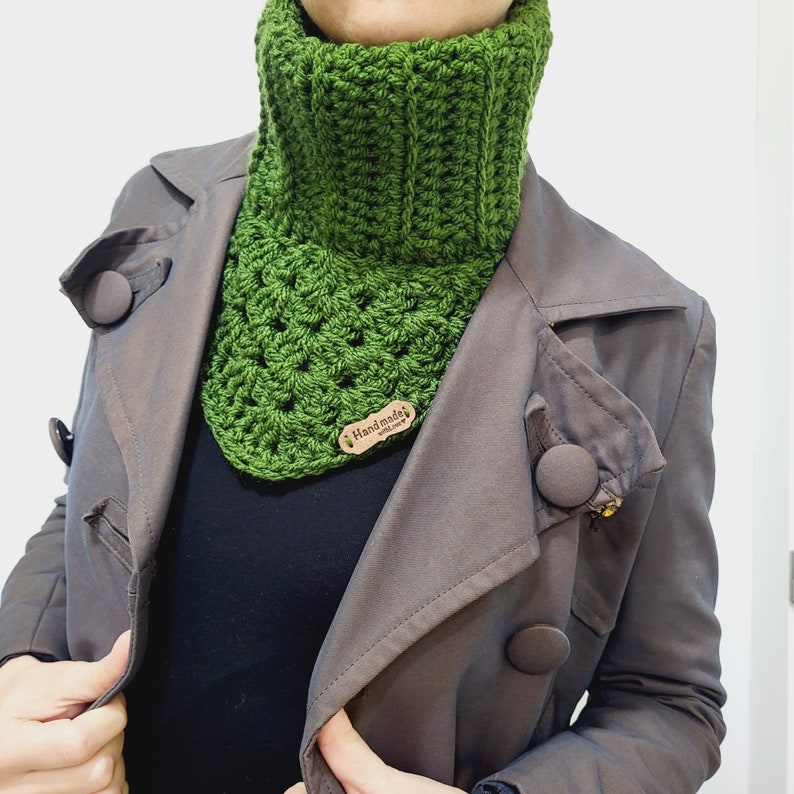 Pattern Complete Tutorial Crochet Collar Scarf imagen 6