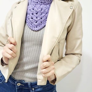 Pattern Complete Tutorial Crochet Collar Scarf imagen 2