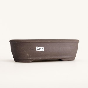 21cm Unglazed Bonsai Pot | Rectangle | 21cm x 16cm x 6cm | Brown