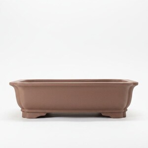 31cm Unglazed Bonsai Pot Oval | 31cm x 25cm x 8cm | Rectangle | Brown