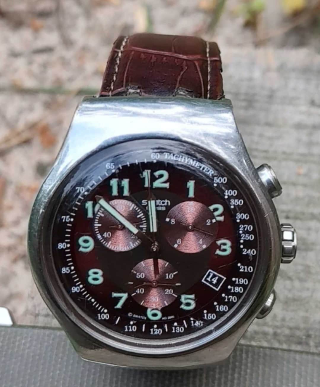 Swatch Men's Watch Irony Chrono Your Turn YOS413 - Etsy