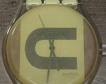 Swatch Maxi GV224 CAUTION - Etsy