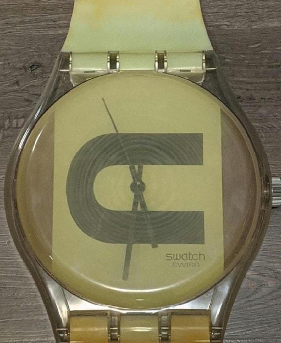 Swatch Maxi GV224 CAUTION - Etsy