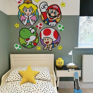 Nintendo Mario Kart 8 Wall Decals 44 Room Decor Video Game LUIGI