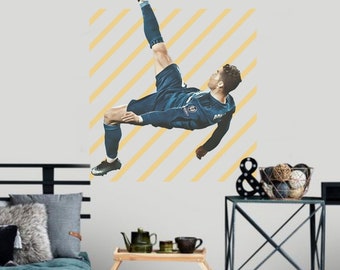 Cristiano Ronaldo Wall Decal, Soccer Player Mural (43x65 inches)