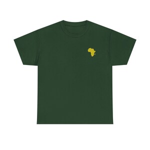 Afrika Karte Unisex aus schwerer Baumwolle T-Shirt - Perfekt für Reiseliebhaber, umweltfreundliche Mode, Geschenke, Sommeroutfits
